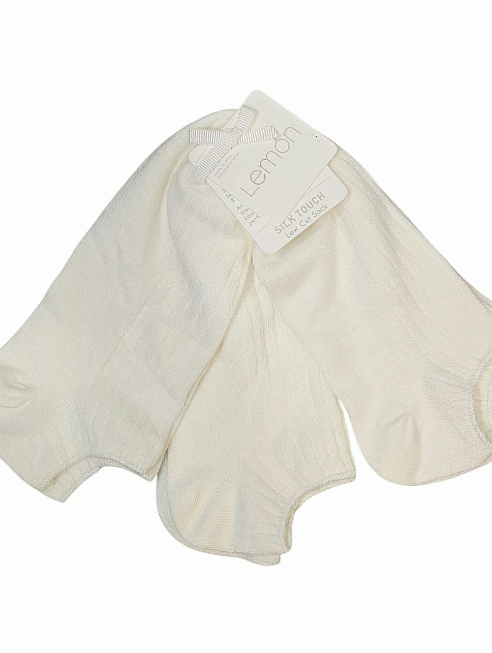 Lemon 3-PK Silk Touch Low Cut Socks